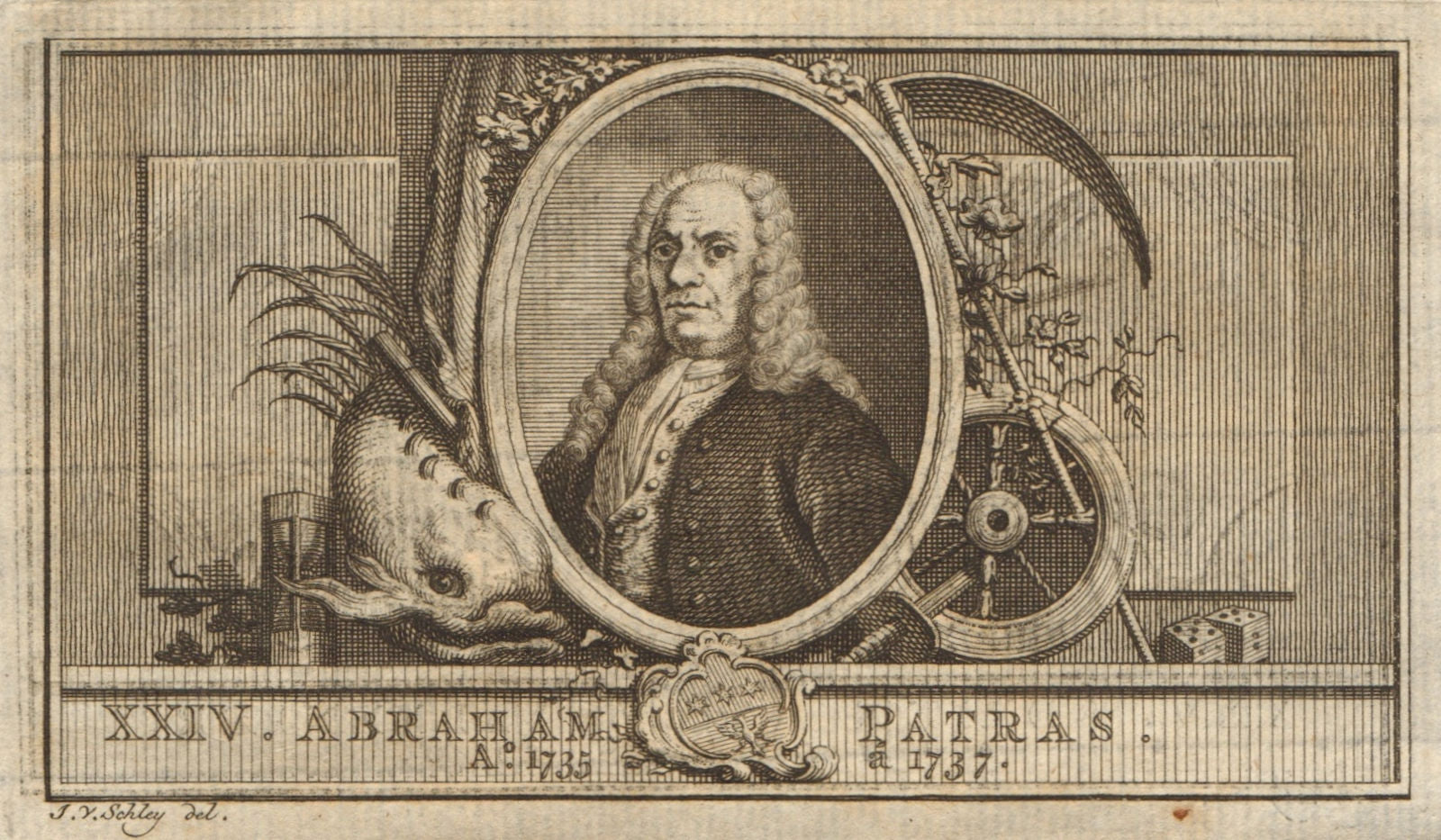 Abraham Patras, Governor-General of the Dutch East Indies 1735-1737 1763 print